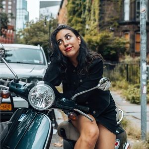 Black Denim Set (Jacket and Mini Skirt)